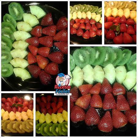 Recetas Fáciles de Frutas Kiwi, Fresas y Piña Natural