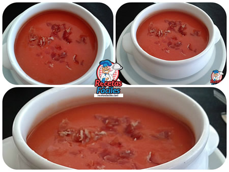 Recetas Fáciles de Sopa Fría de Tomate con Jamón