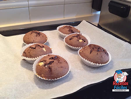 Recetas Fáciles de Muffins o Magdalenas de Chocolate