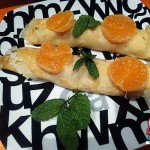 Recetas Fáciles de Crepes dulces de Pera, Mandarina y Miel